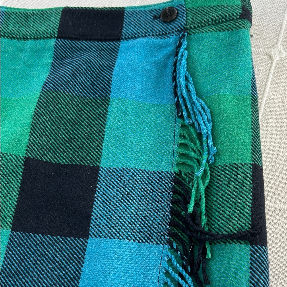Talbots Plaid Skirt in Blue and Green - Picture 3 of 8